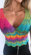 Top Crochet Arcoirís