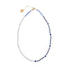Collar Perlas Naturales y Perlas Swarovski color Azul