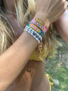 Wayuu Skinny Bracelet -  Aqua
