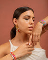Wayuu Skinny Bracelet-Orange