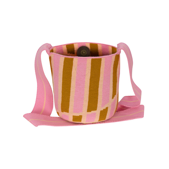 Isashi Crossbody Bucket Bag - Pink